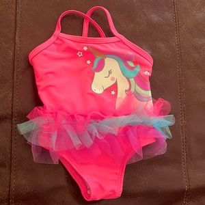 Unicorn bathing suit girls 0-3 months